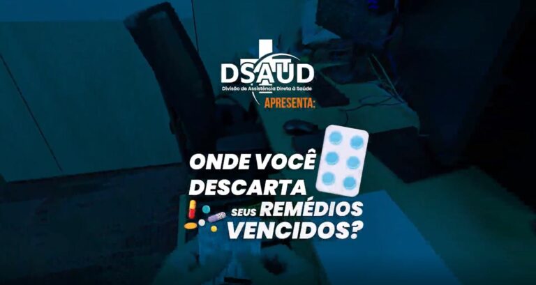 Dsaud alerta para descarte correto de medicamentos